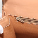 CELINE Macadam Canvas Hand Bag PVC Leather Brown Gold Auth BAZ721A-20