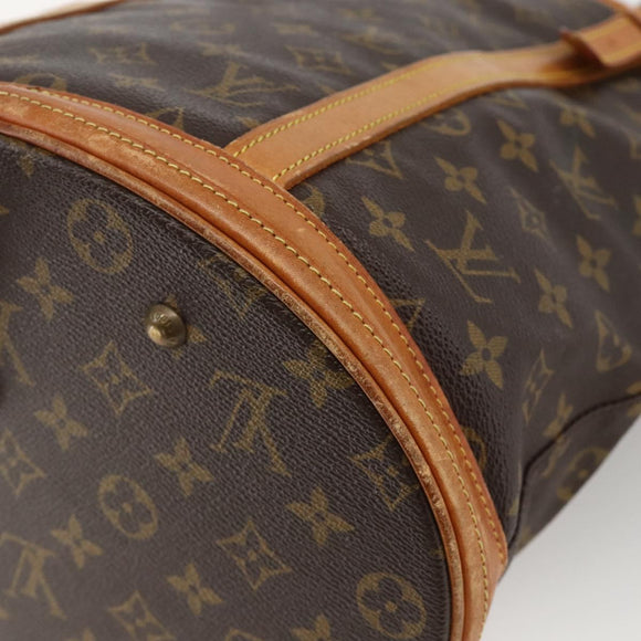 LOUIS VUITTON Monogram Bucket GM Shoulder Bag M42236 LV Auth BAZ725
