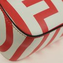 FENDI Marc Jacobs Collaboration Mamma Baguette Leather 2way Red Auth BAZ729SAM-9