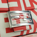 FENDI Marc Jacobs Collaboration Mamma Baguette Leather 2way Red Auth BAZ729SAM-20
