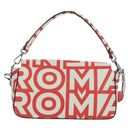FENDI Marc Jacobs Collaboration Mamma Baguette Leather 2way Red Auth BAZ729SAM-2