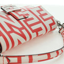 FENDI Marc Jacobs Collaboration Mamma Baguette Leather 2way Red Auth BAZ729SAM-6