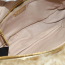 PRADA Shoulder Bag fur Beige Gold Auth BAZ731SM-9