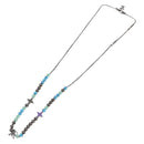 LOUIS VUITTON Collier LV Beads Necklace metal Turquoise Blue M00313 Auth BAZ738M-11