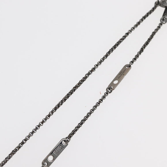 LOUIS VUITTON Collier LV Beads Necklace metal Turquoise Blue M00313 Auth BAZ738M