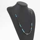 LOUIS VUITTON Collier LV Beads Necklace metal Turquoise Blue M00313 Auth BAZ738M-19