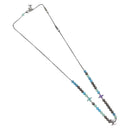 LOUIS VUITTON Collier LV Beads Necklace metal Turquoise Blue M00313 Auth BAZ738M-2