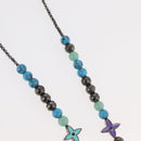 LOUIS VUITTON Collier LV Beads Necklace metal Turquoise Blue M00313 Auth BAZ738M-5