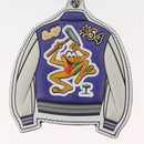 LOUIS VUITTON Porte Cles LV Varsity Jacket Charm Purple MP3385 LV Auth BAZ739SAM-6