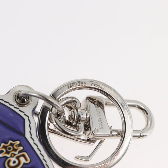 LOUIS VUITTON Porte Cles LV Varsity Jacket Charm Purple MP3385 LV Auth BAZ739SAM
