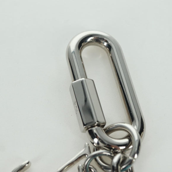 LOUIS VUITTON LV Shape Key Ring metal Silver tone MP2619 LV Auth BAZ740M