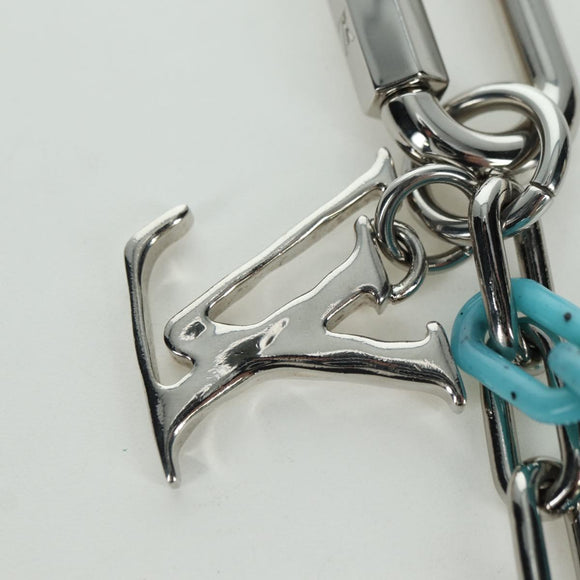 LOUIS VUITTON LV Shape Key Ring metal Silver tone MP2619 LV Auth BAZ740M