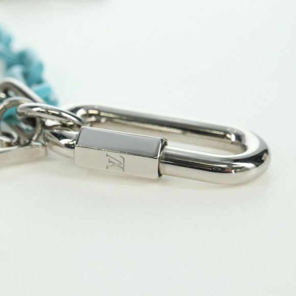 LOUIS VUITTON LV Shape Key Ring metal Silver tone MP2619 LV Auth BAZ740M