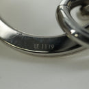 LOUIS VUITTON LV Shape Key Ring metal Silver tone MP2619 LV Auth BAZ740M-11