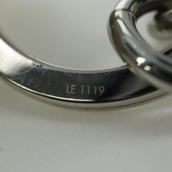 LOUIS VUITTON LV Shape Key Ring metal Silver tone MP2619 LV Auth BAZ740M