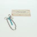 LOUIS VUITTON LV Shape Key Ring metal Silver tone MP2619 LV Auth BAZ740M-12
