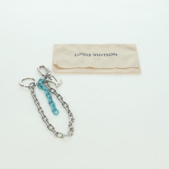 LOUIS VUITTON LV Shape Key Ring metal Silver tone MP2619 LV Auth BAZ740M