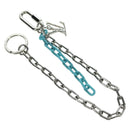 LOUIS VUITTON LV Shape Key Ring metal Silver tone MP2619 LV Auth BAZ740M-1