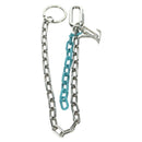 LOUIS VUITTON LV Shape Key Ring metal Silver tone MP2619 LV Auth BAZ740M-2