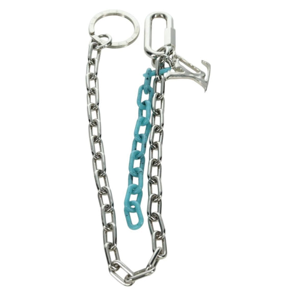 LOUIS VUITTON LV Shape Key Ring metal Silver tone MP2619 LV Auth BAZ740M