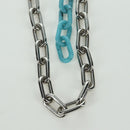 LOUIS VUITTON LV Shape Key Ring metal Silver tone MP2619 LV Auth BAZ740M-3