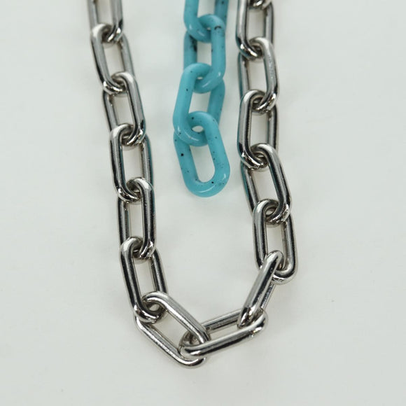 LOUIS VUITTON LV Shape Key Ring metal Silver tone MP2619 LV Auth BAZ740M