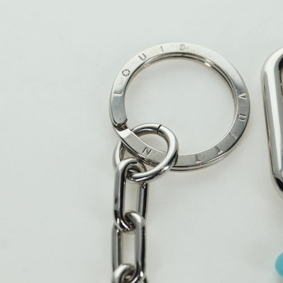 LOUIS VUITTON LV Shape Key Ring metal Silver tone MP2619 LV Auth BAZ740M