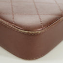 CHANEL Matelasse Chain Wallet Shoulder Bag Leather Pink Gold CC Auth BAZ741V-15