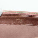 CHANEL Matelasse Chain Wallet Shoulder Bag Leather Pink Gold CC Auth BAZ741V-21
