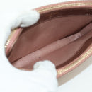 CHANEL Matelasse Chain Wallet Shoulder Bag Leather Pink Gold CC Auth BAZ741V-9
