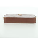 CHANEL Matelasse Chain Wallet Shoulder Bag Leather Pink Gold CC Auth BAZ741V-5