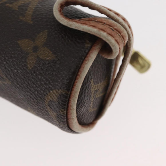 LOUIS VUITTON Monogram Etui 3 Ball de Golf Pouch M58249 LV Auth BAZ747