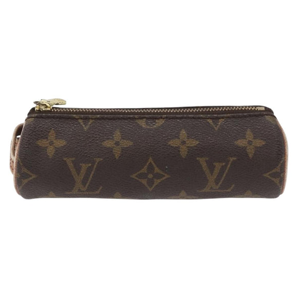 LOUIS VUITTON Monogram Etui 3 Ball de Golf Pouch M58249 LV Auth BAZ747