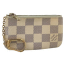 LOUIS VUITTON Damier Azur Pochette Cles Coin Purse N62659 LV Auth BAZ751-1