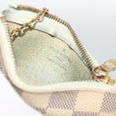 LOUIS VUITTON Damier Azur Pochette Cles Coin Purse N62659 LV Auth BAZ751-14