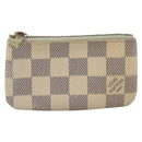 LOUIS VUITTON Damier Azur Pochette Cles Coin Purse N62659 LV Auth BAZ751-2