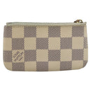 LOUIS VUITTON Damier Azur Pochette Cles Coin Purse N62659 LV Auth BAZ751-3