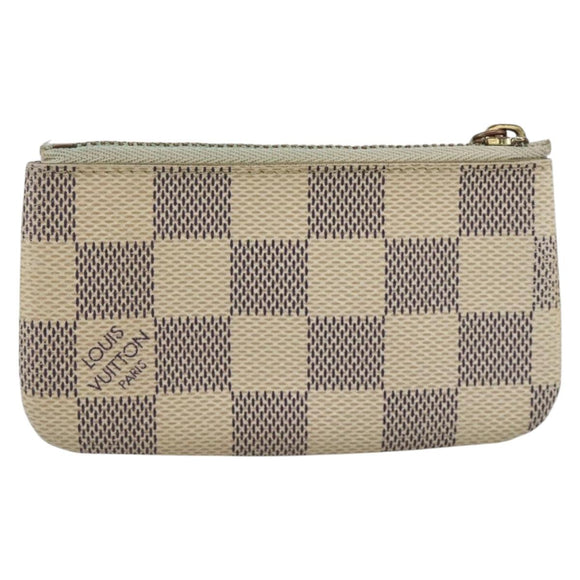 LOUIS VUITTON Damier Azur Pochette Cles Coin Purse N62659 LV Auth BAZ751