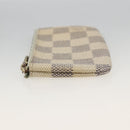LOUIS VUITTON Damier Azur Pochette Cles Coin Purse N62659 LV Auth BAZ751-4