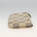 LOUIS VUITTON Damier Azur Pochette Cles Coin Purse N62659 LV Auth BAZ751-5