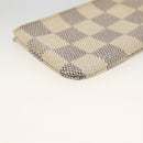 LOUIS VUITTON Damier Azur Pochette Cles Coin Purse N62659 LV Auth BAZ751-9