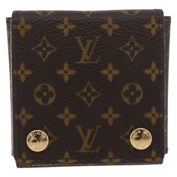 LOUIS VUITTON Monogram Jewelry case Jewelry Box LV Auth BAZ752A