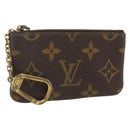 LOUIS VUITTON Monogram Pochette Cles Coin Purse M62650 LV Auth BAZ756-1