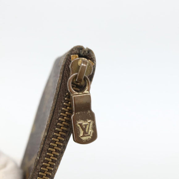 LOUIS VUITTON Monogram Pochette Cles Coin Purse M62650 LV Auth BAZ756