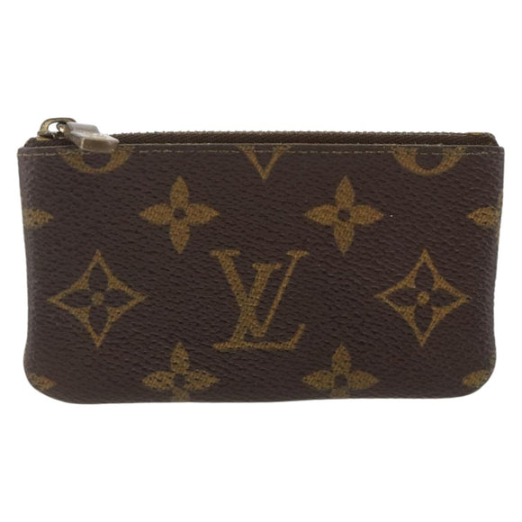 LOUIS VUITTON Monogram Pochette Cles Coin Purse M62650 LV Auth BAZ756