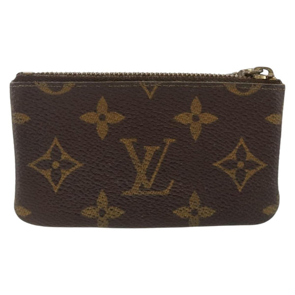 LOUIS VUITTON Monogram Pochette Cles Coin Purse M62650 LV Auth BAZ756