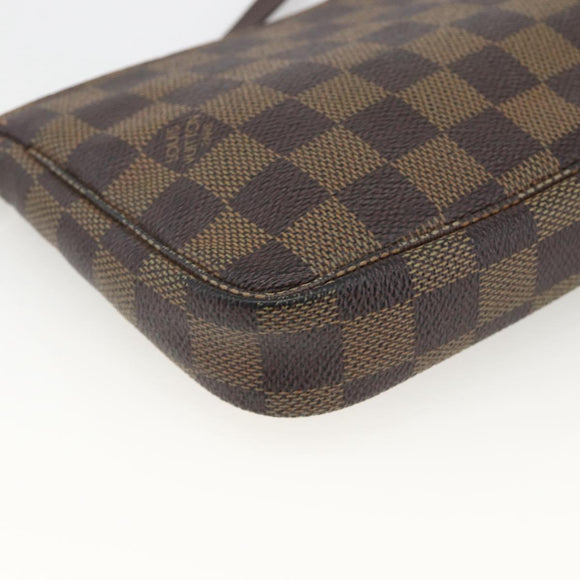LOUIS VUITTON Damier Ebene Pochette Accessoires Pouch N41206 LV Auth BAZ759