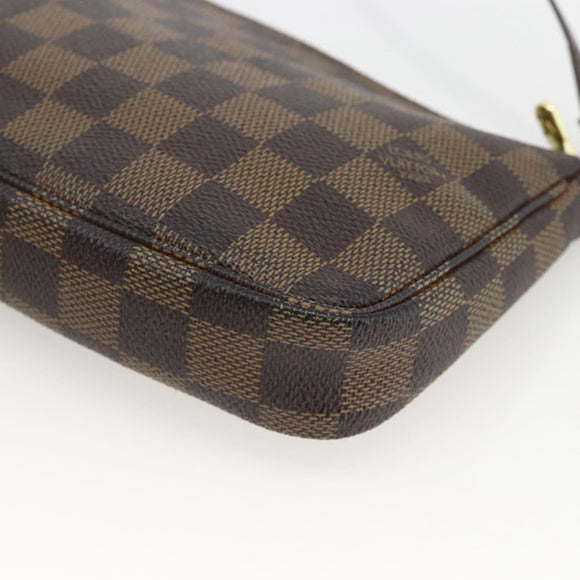 LOUIS VUITTON Damier Ebene Pochette Accessoires Pouch N41206 LV Auth BAZ759