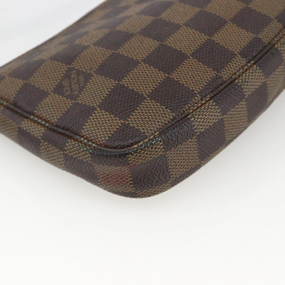 LOUIS VUITTON Damier Ebene Pochette Accessoires Pouch N41206 LV Auth BAZ759
