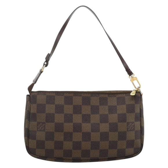 LOUIS VUITTON Damier Ebene Pochette Accessoires Pouch N41206 LV Auth BAZ759